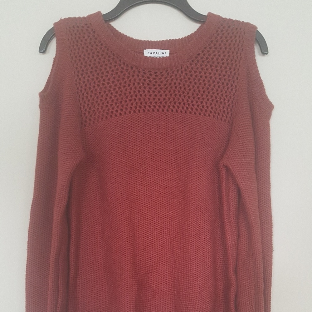 cold shoulder sweater